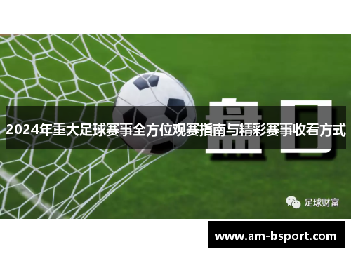 2024年重大足球赛事全方位观赛指南与精彩赛事收看方式