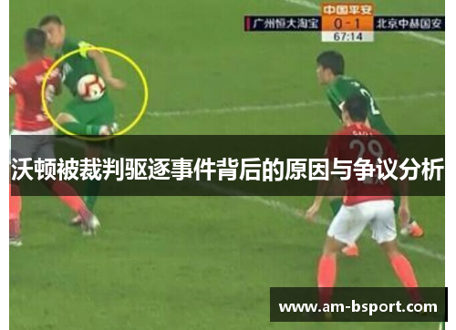 沃顿被裁判驱逐事件背后的原因与争议分析